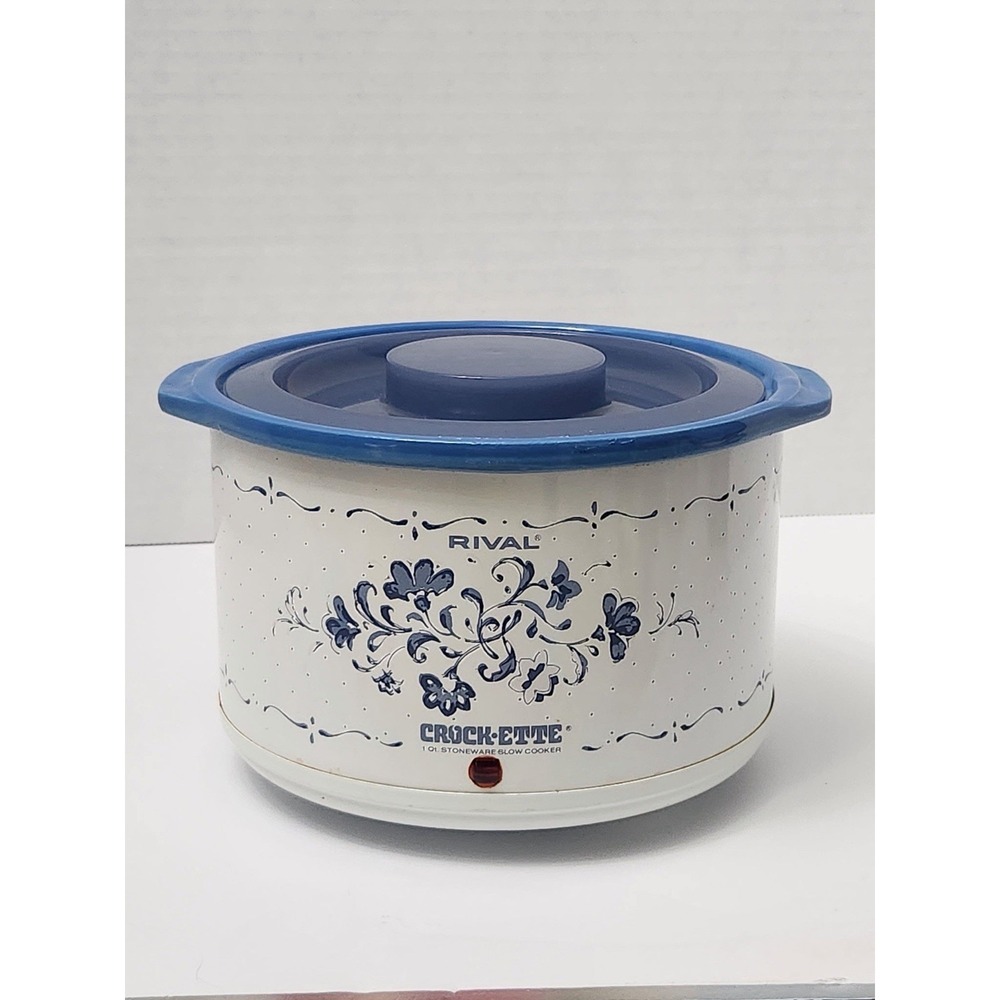RIVAL Crock Ette 1 Quart Stoneware Slow Cooker Crock Pot Model 3205 with Lid